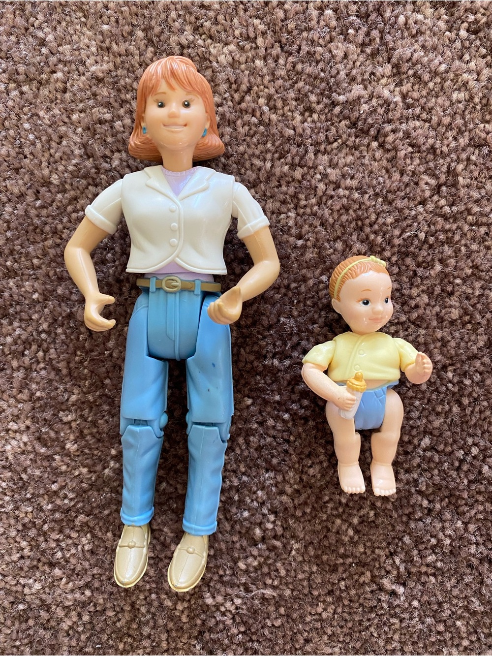 Fisher-Price loving Family vintage 1998 mother and baby figures